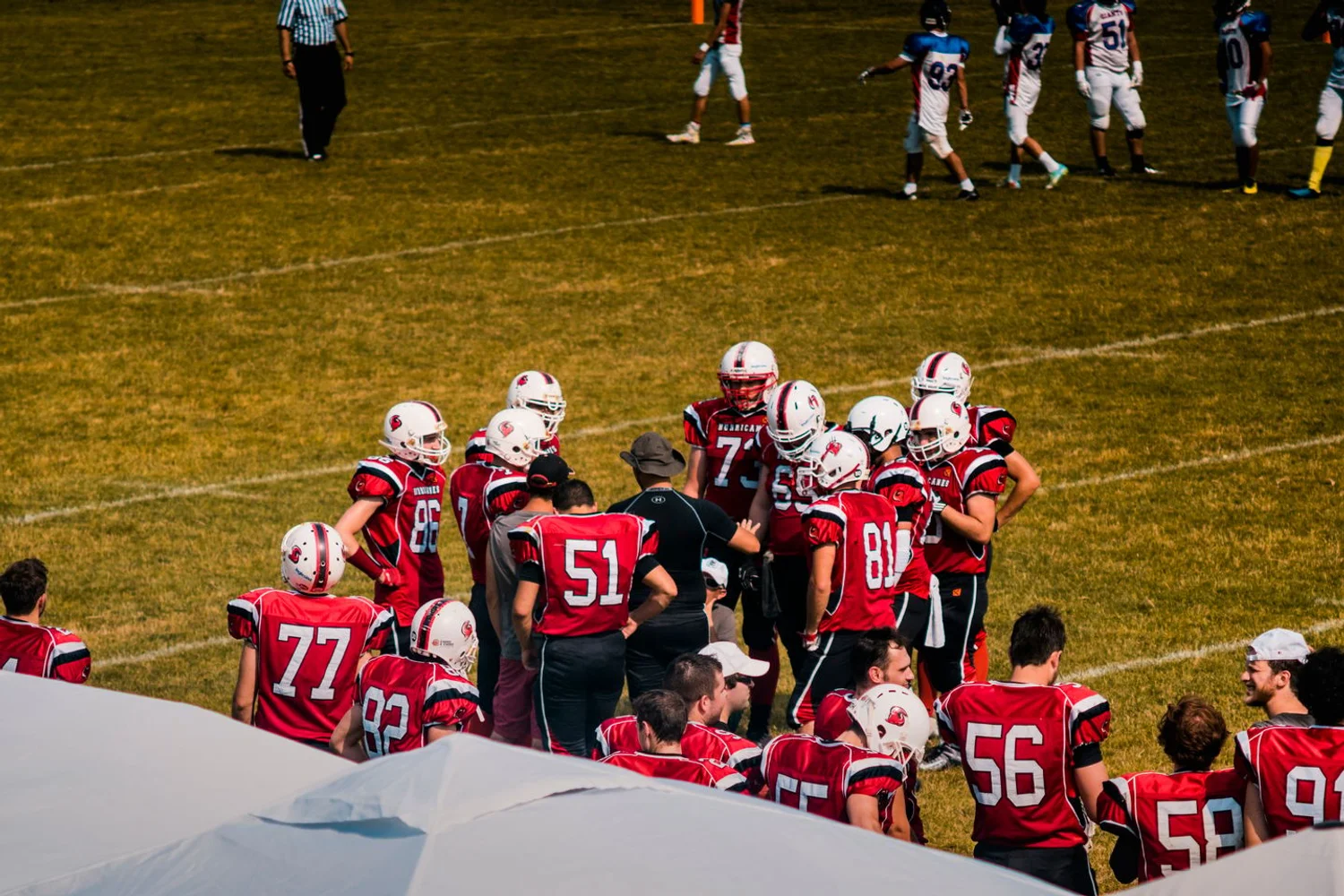 Fono Aprende Colombia · sports team meeting professional huddle